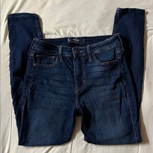 Hollister Women's Deep Indigo Skinny Jeans
